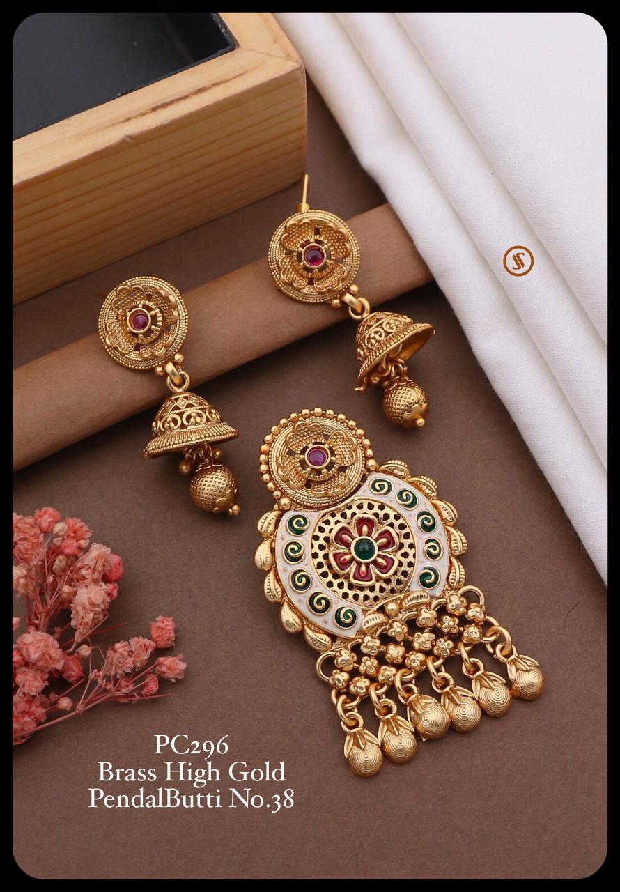Pc 28 Fancy Brass High Gold Mangalsutra Pendal Butti Exporters in India
